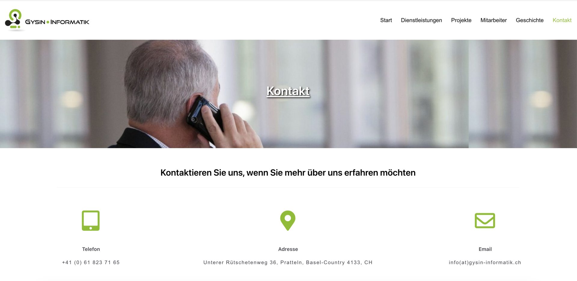 Manageable websites screenshot