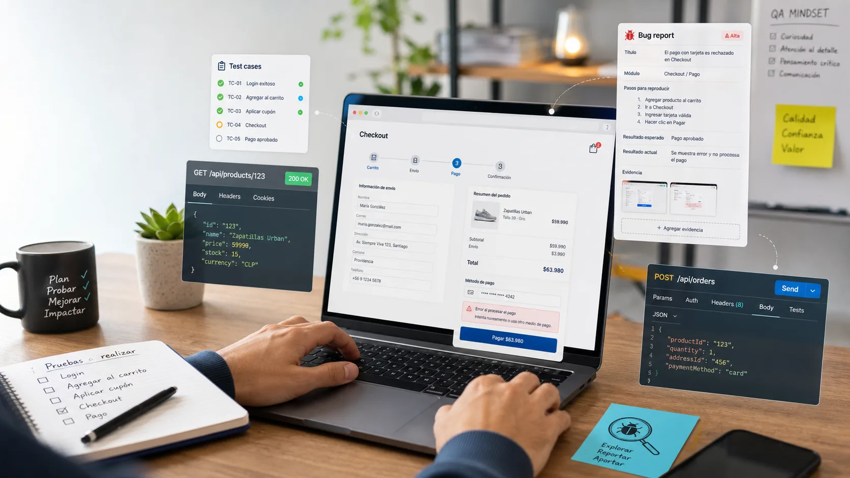 Práctica en entornos reales de testing y desarrollo